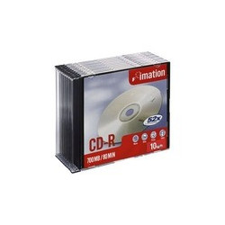 PACK DE 10 CD-R IMATION 52x 700 MB/80 SLIM
