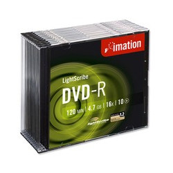 PACK DE 10 DVD-R IMATION ESTUCHES SLIM
