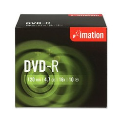 PACK DE 10 DVD-R IMATION ESTUCHES JEWEL CASE