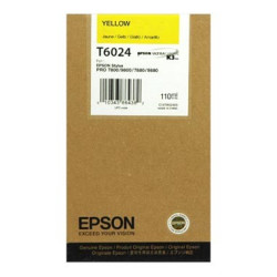 Cartucho EPSON T6024 AMARILLO para PRO-7800/9800 (110 ml)