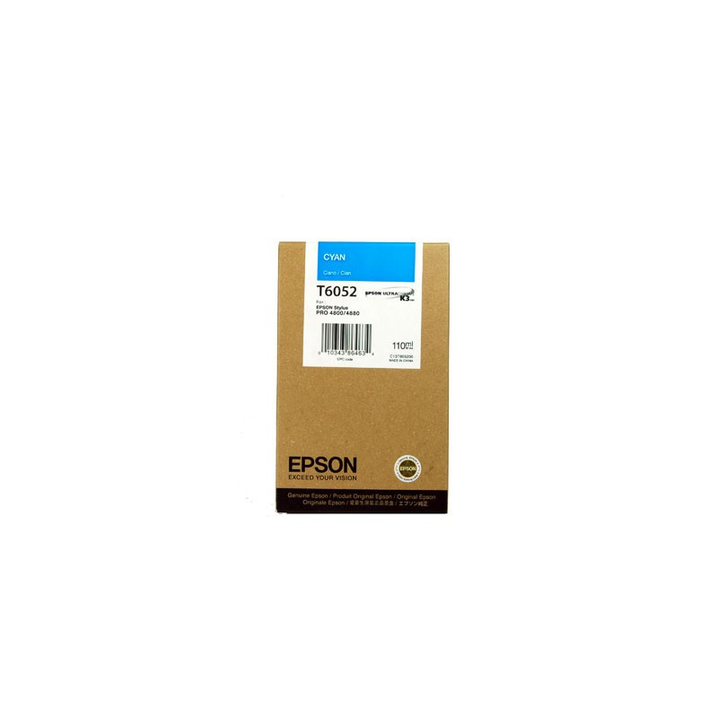 Cartucho EPSON T6052 CIAN para PRO-4880/4800 (110 ml.)