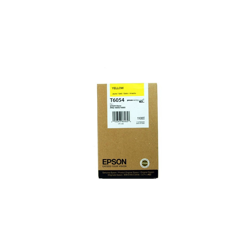 Cartucho EPSON T6054 AMARILLO para PRO-4880/4800 (110 ml.)