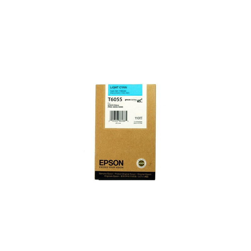 Cartucho EPSON T6055 CIAN CLARO para PRO-4880/4800 (110 ml.)