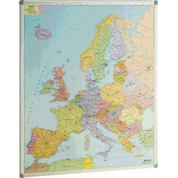 Mapa mural de Europa metálico para imanes