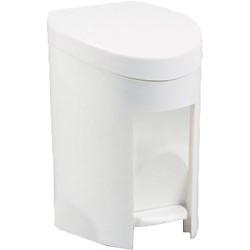 Cubo de basura 6 litros en color blanco