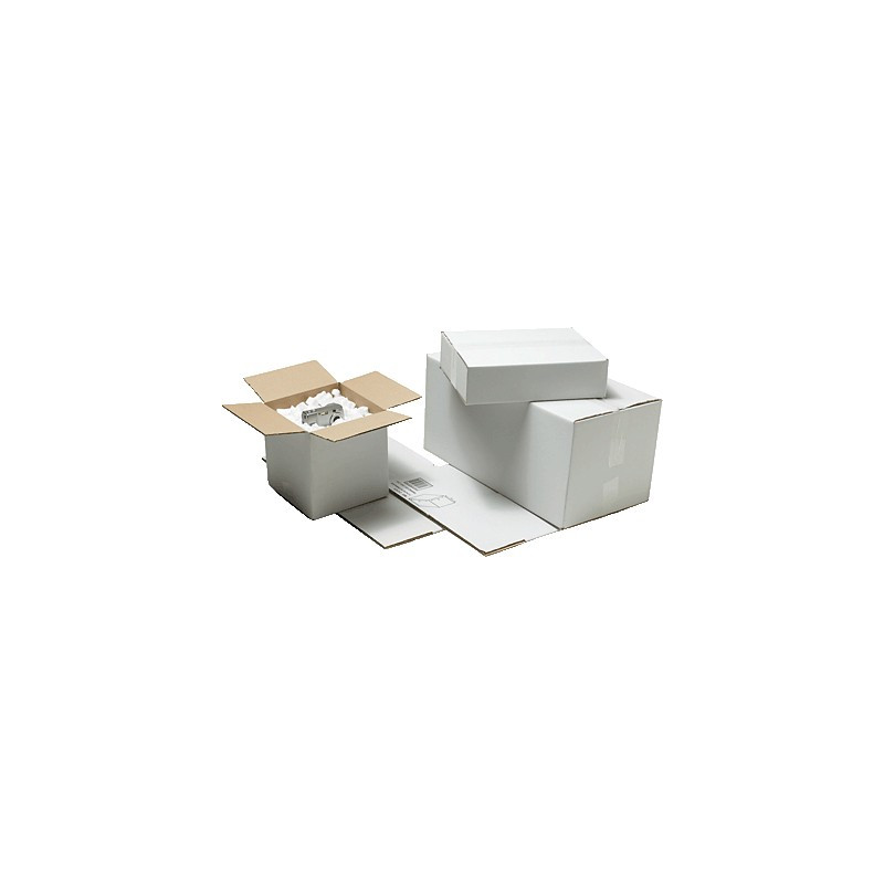 Cajas blancas de embalaje de 330 x 250 x 80 mm. (5 cajas)